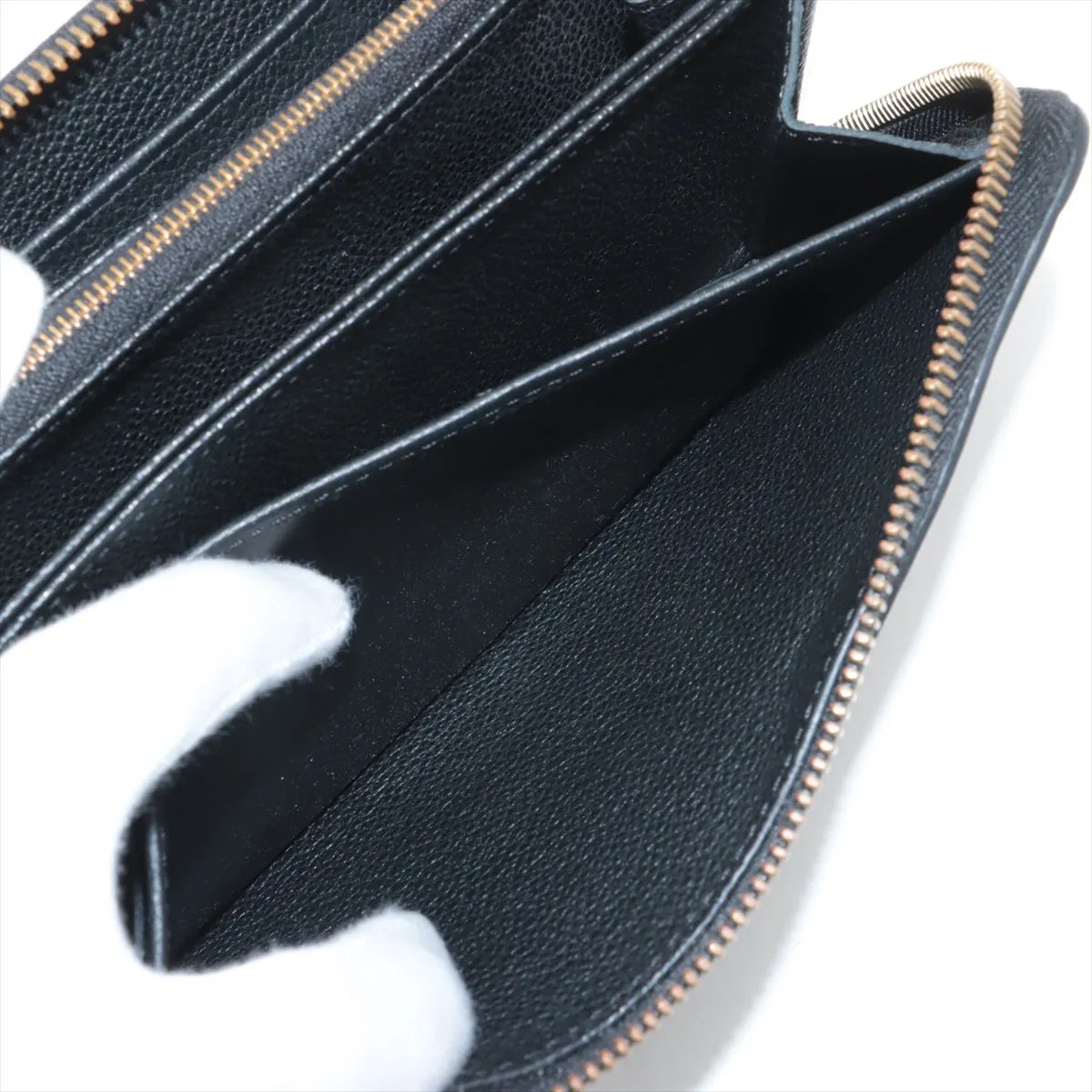 Louis Vuitton Monogram Empreinte Zippy Wallet Black