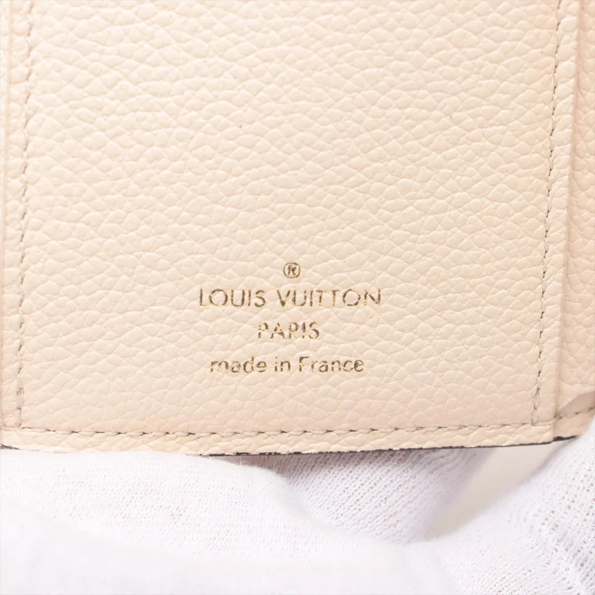 Louis Vuitton Bicolor Giant Monogram Empreinte Victorine Wallet Beige x Bois Rose