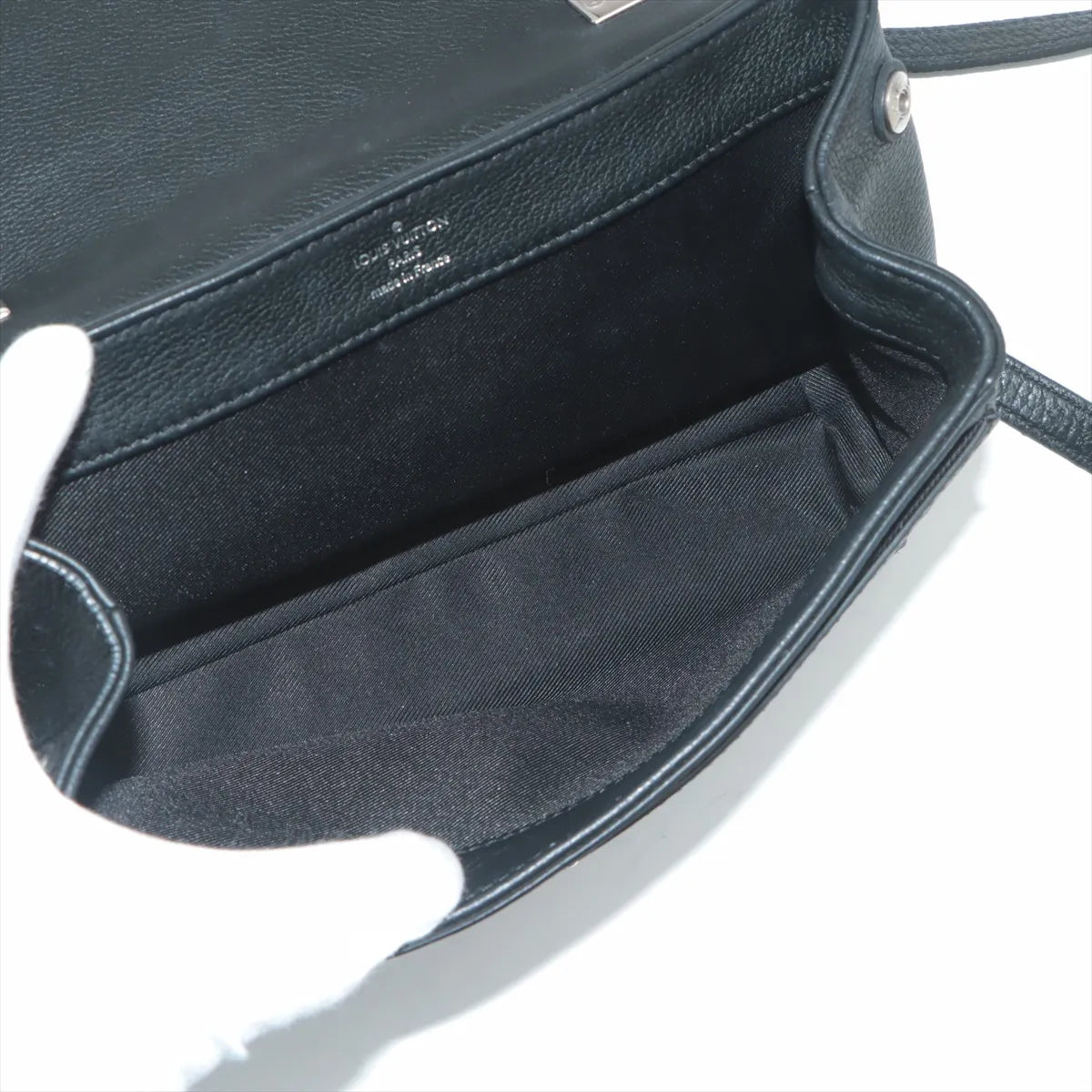 Louis Vuitton LV Logo Lockme II BB Shoulder Bag Black