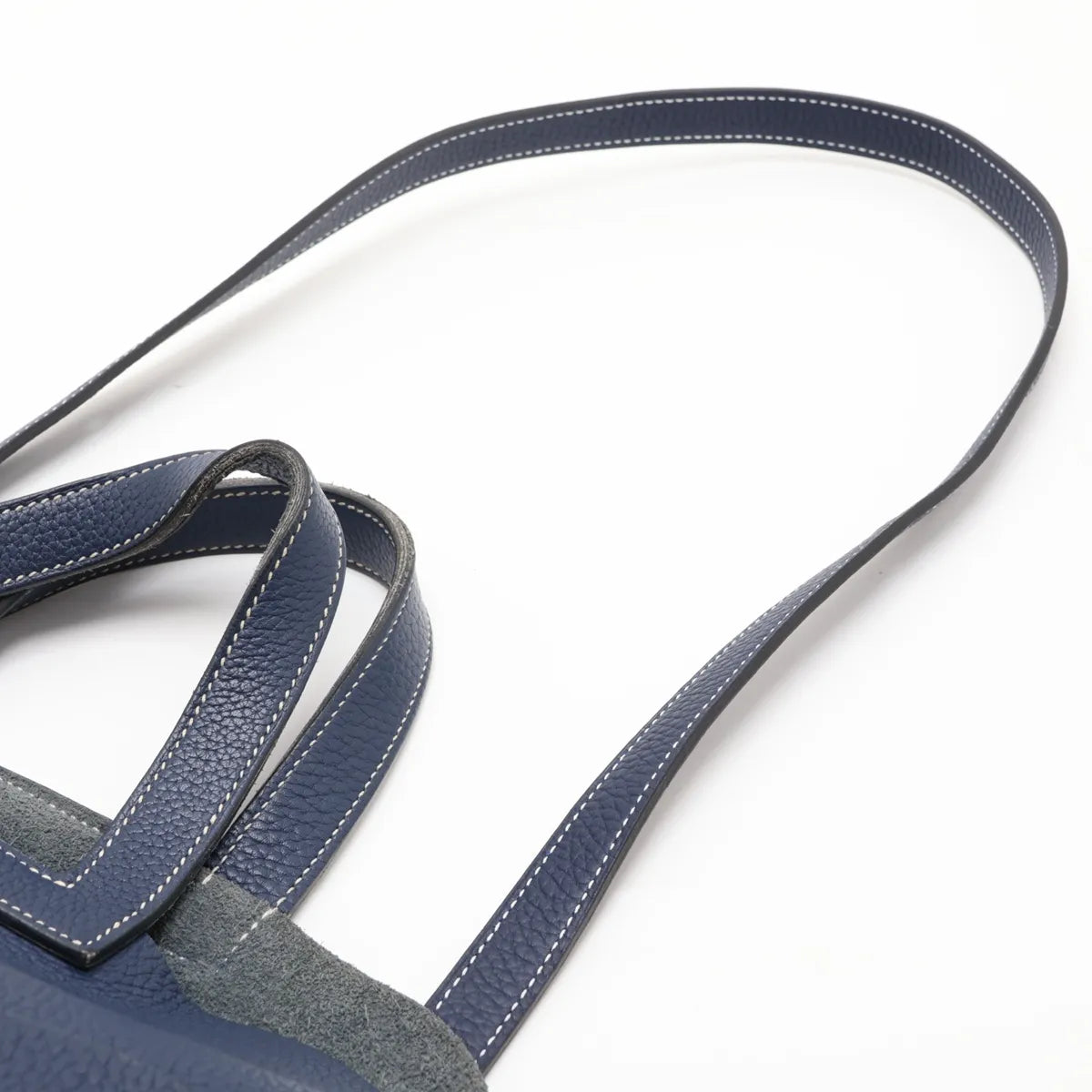 Hermes Halzan 31 Taurillon Clemence Blue Sapphire