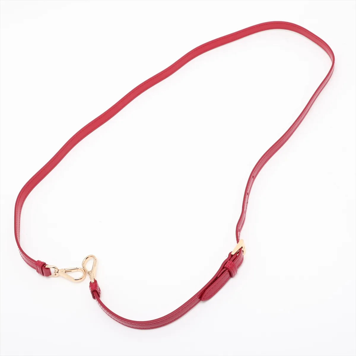 Prada Patent Leather Two-Way Handbag Red