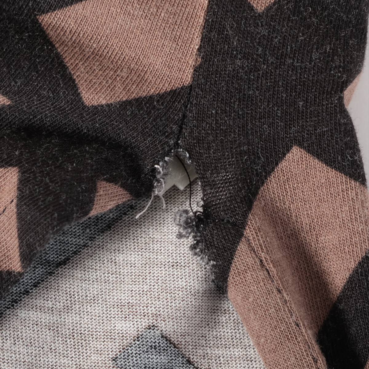 Fendi Zucca Cotton T-shirt Black × Brown