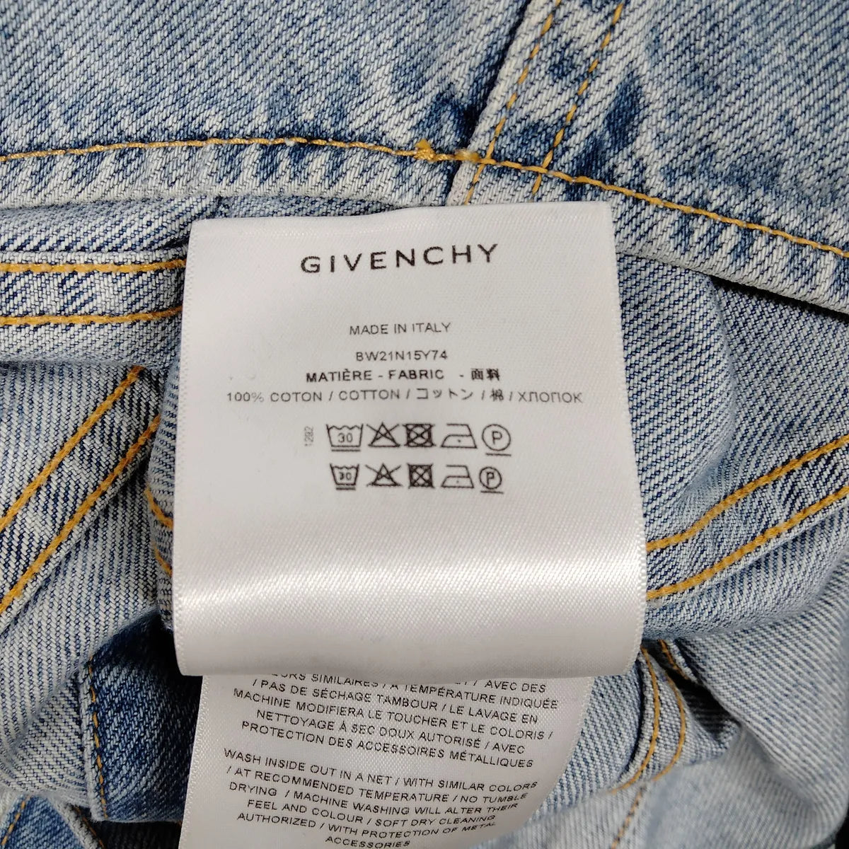 Givenchy Backless Neck Halter Cotton Denim Dress Blue — product photo 7