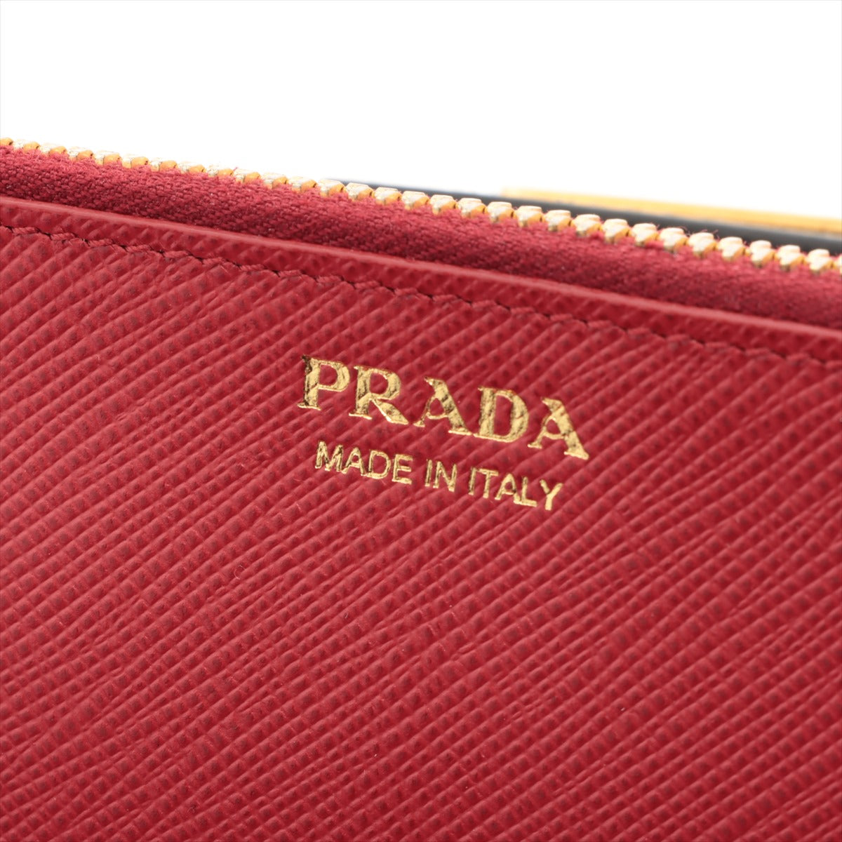 Prada Saffiano Smarto Robot Leather Wallet Black