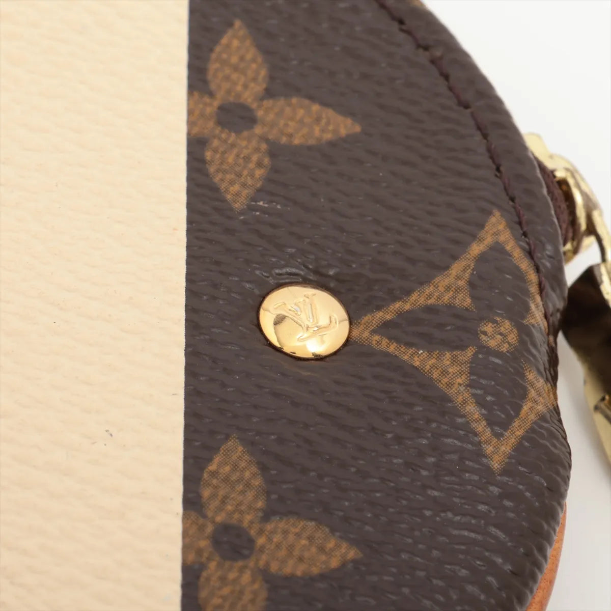Louis Vuitton Monogram Limited Edition Groom Round Coin Purse Orange