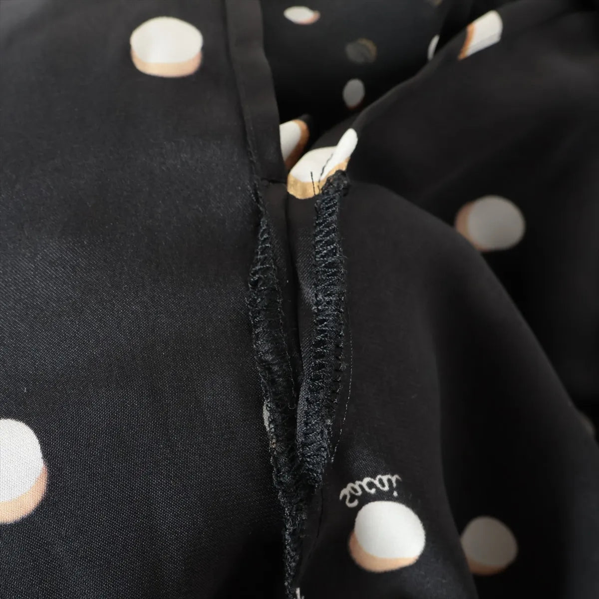 Sacai Mock Neck Polka Dot Jumpsuit Black