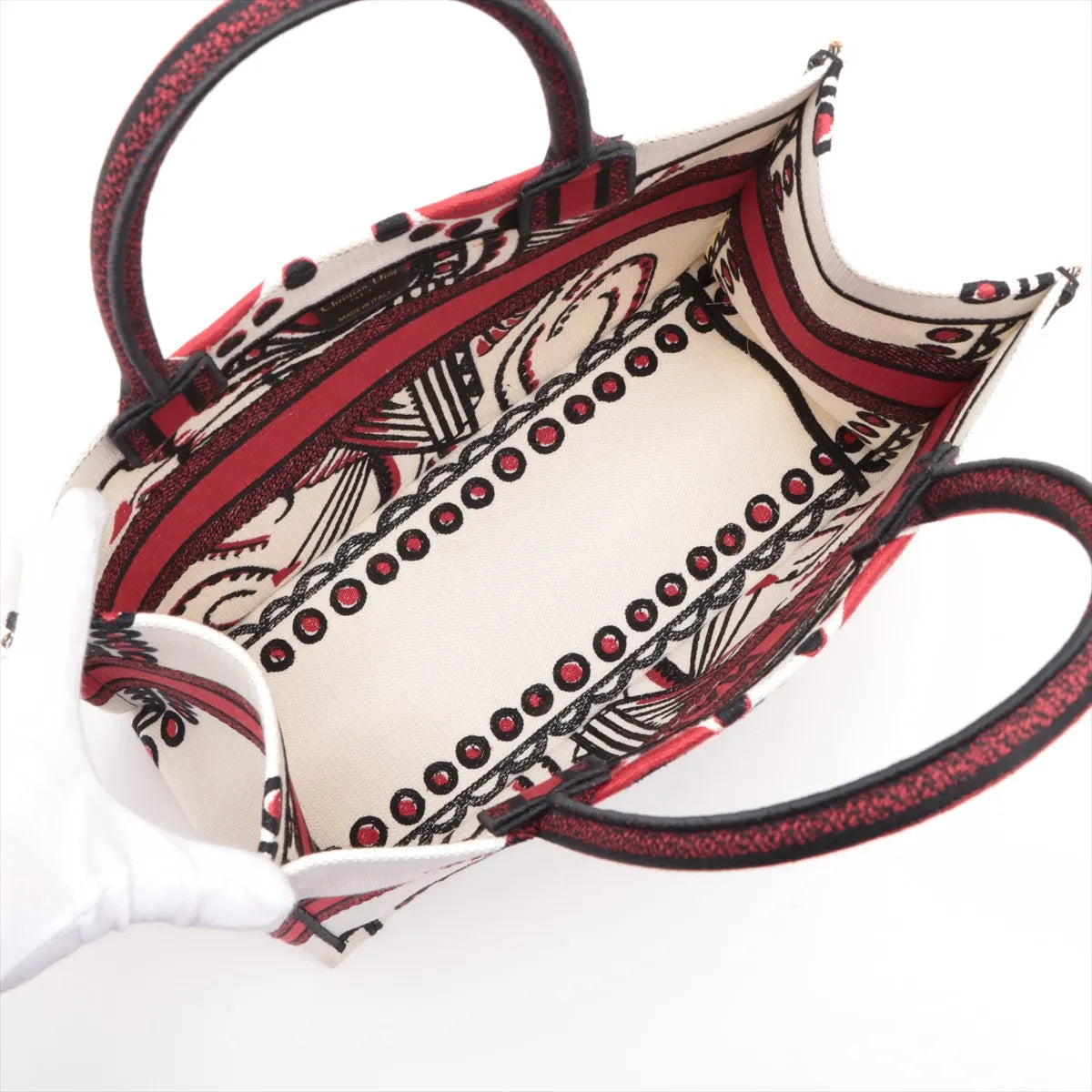 Christian Dior Embroidered Cupidon Medium Book Tote Bag