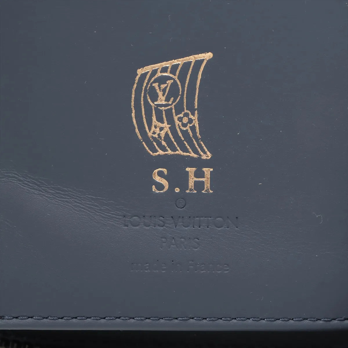 Louis Vuitton Monogram Shadow Zippy Vertical Wallet Navy River Blue