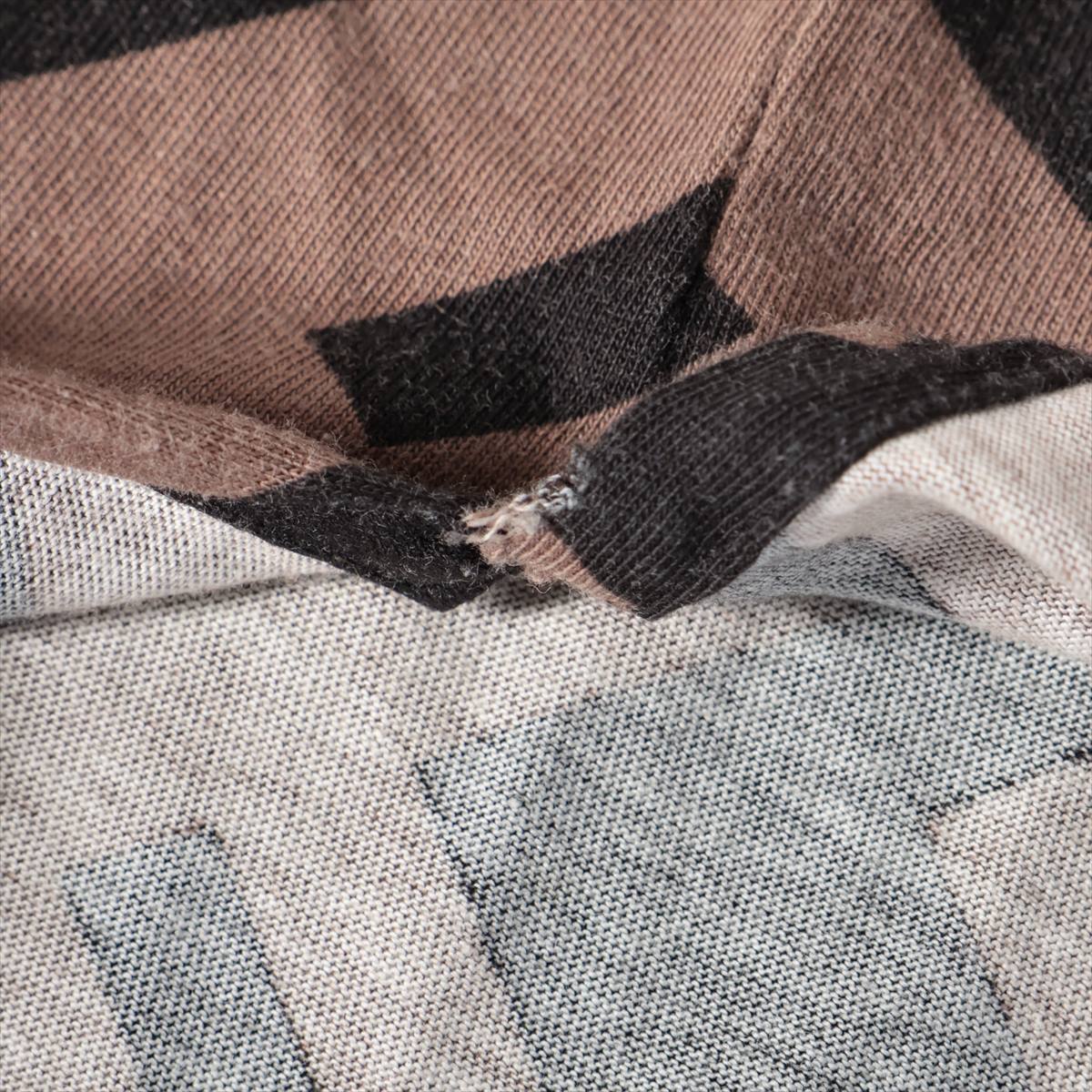 Fendi Zucca Cotton T-shirt Black × Brown
