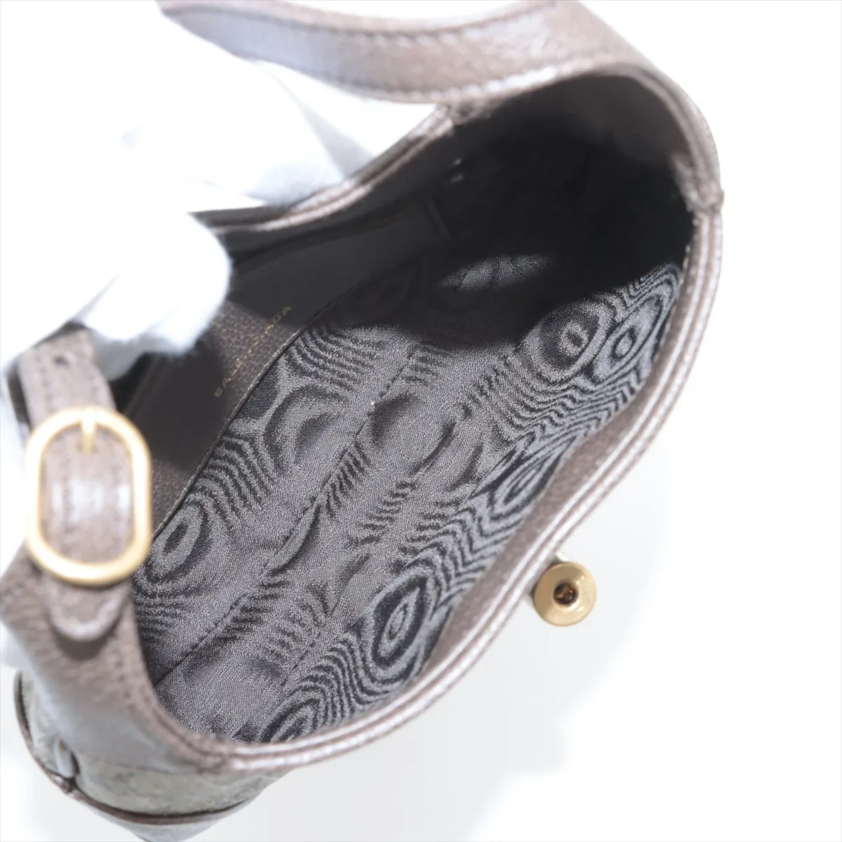 Gucci x Balenciaga Jackie Leather Shoulder Bag Greige