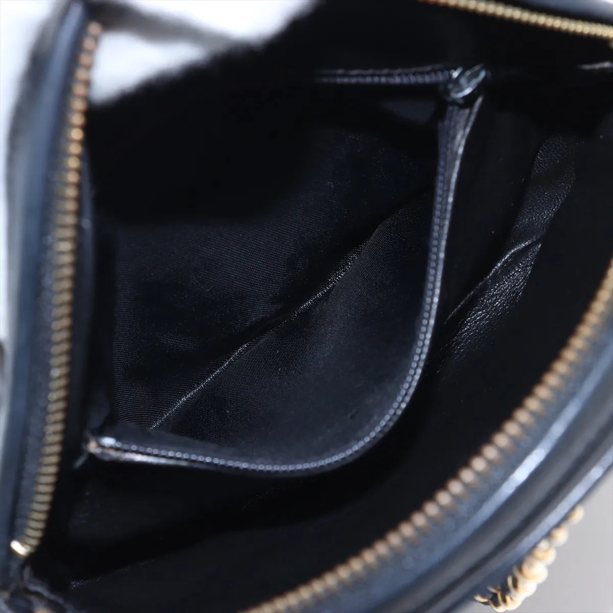 Chanel Matelasse Lambskin Chain Handbag Black