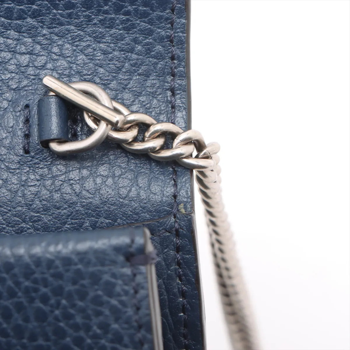 Gucci Dionysus Leather Chain Shoulder Bag Navy Blue