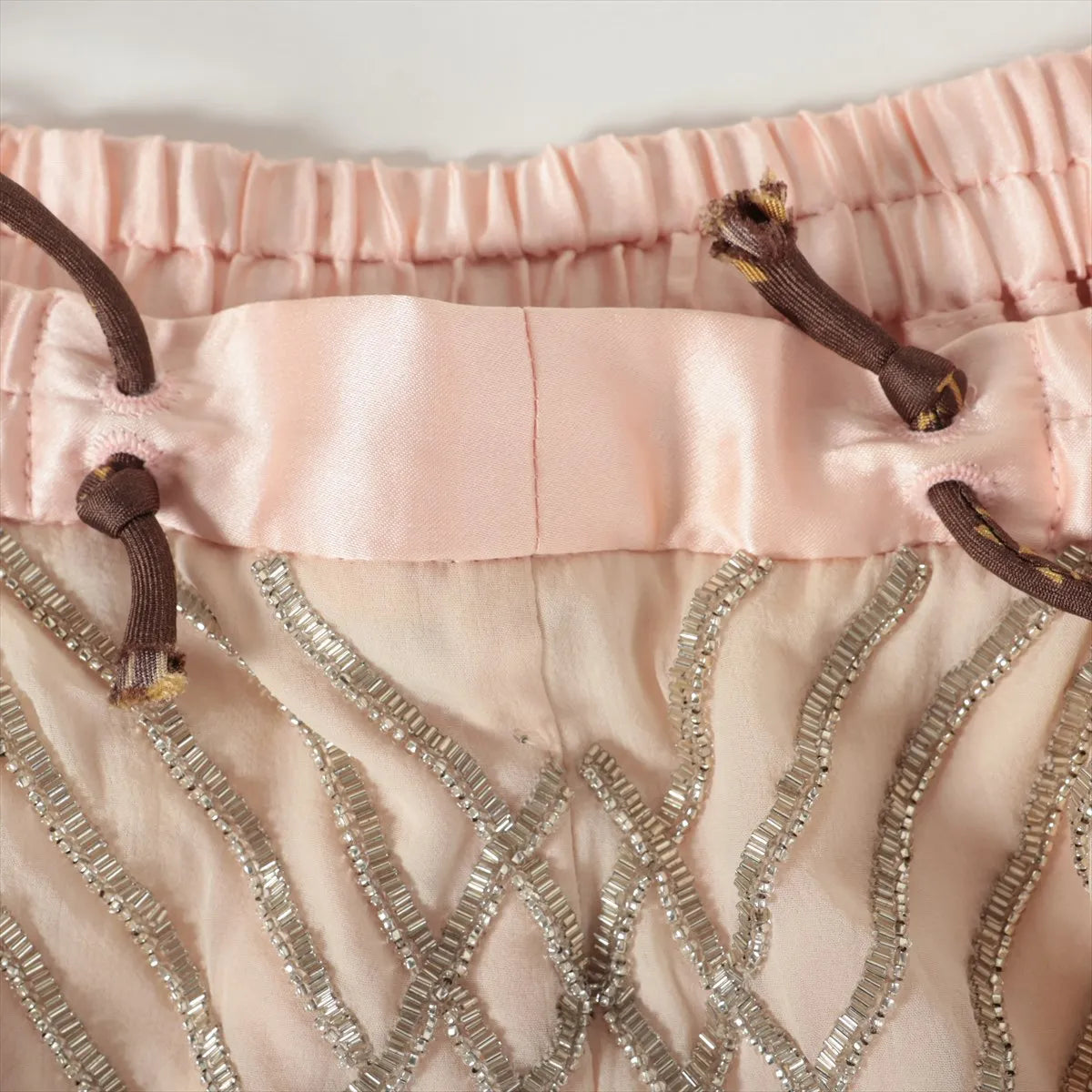 Louis Vuitton Lace Silk Boho-style Short Pant Pink