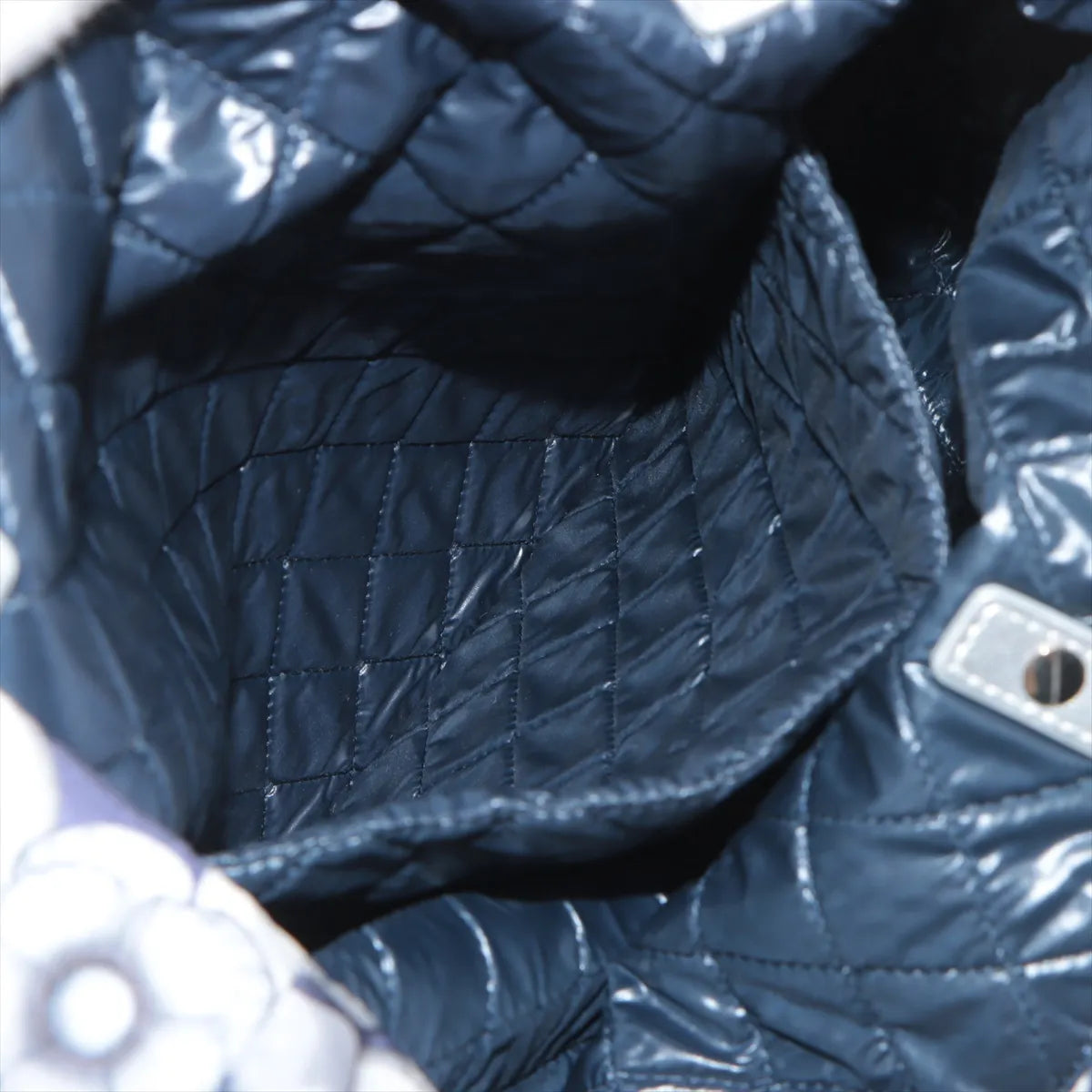 Chanel CC Logo Choupette Cat Emoticon Tote Bag Gray