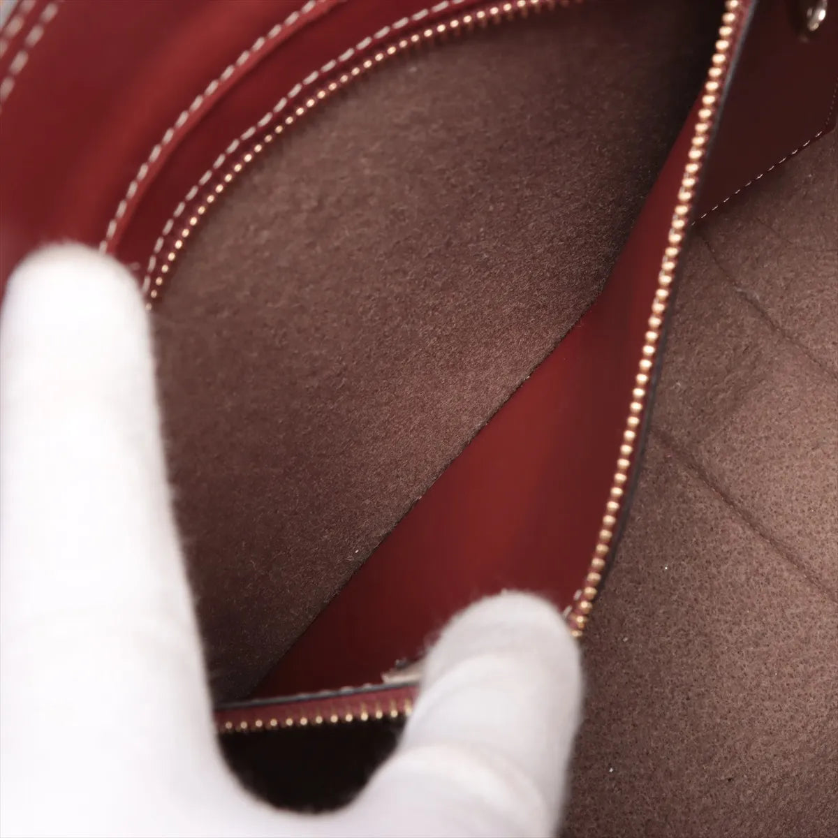 Chloe Woody Medium Felt Leather Tote Bag Brown