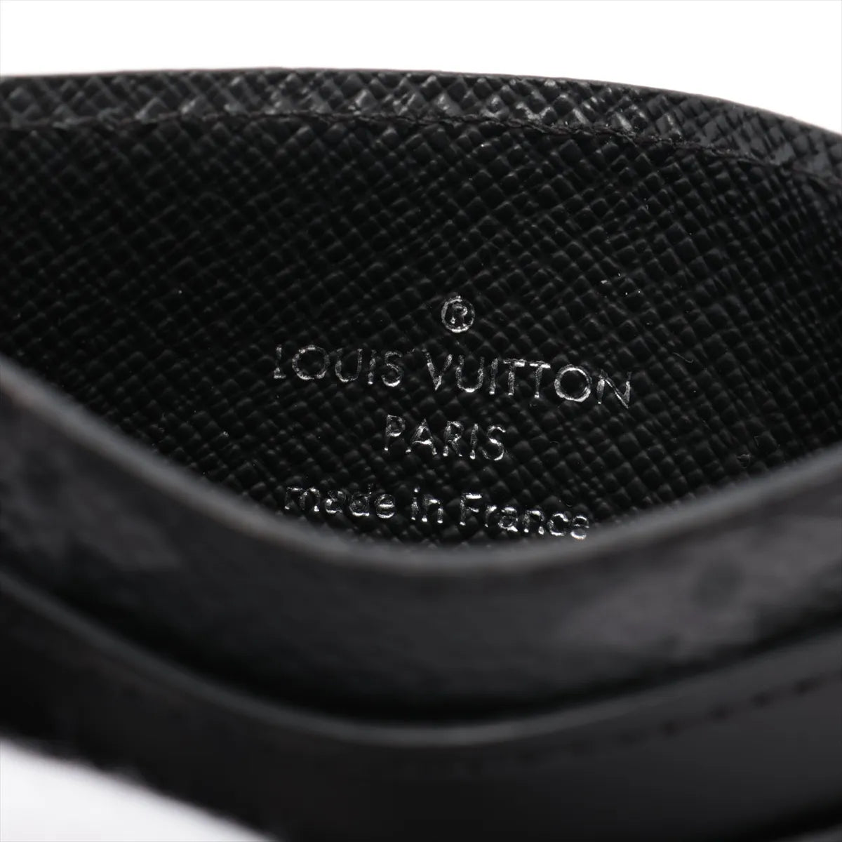 Louis Vuitton Monogram Eclipse Double Card Case Black