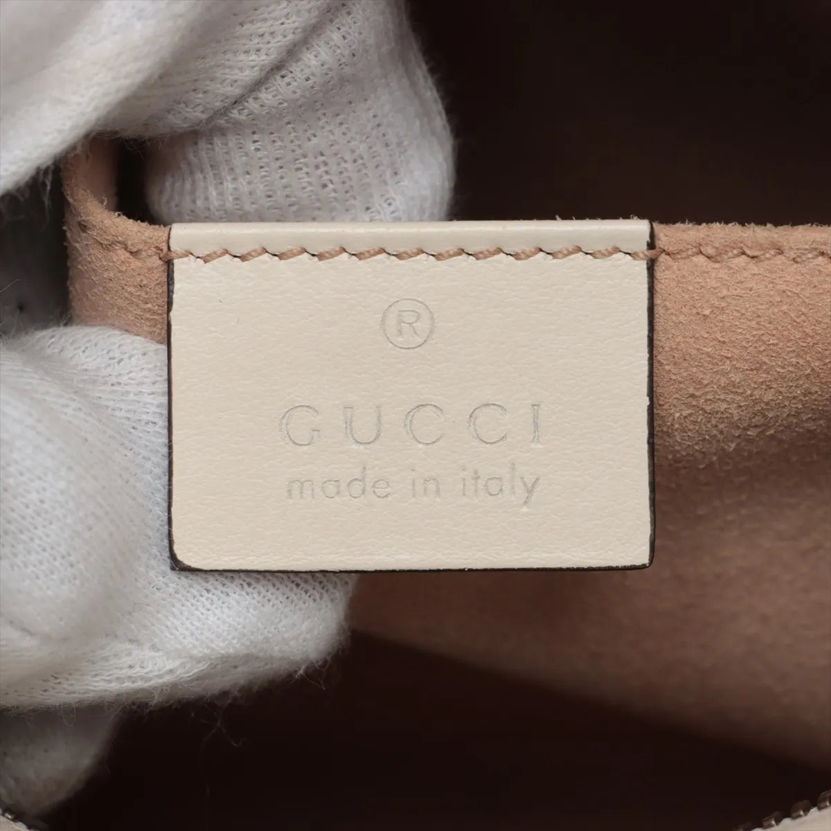 Gucci GG Marmont Leather Chain Shoulder Bag White