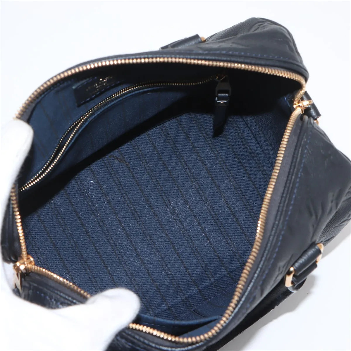 Louis Vuitton Monogram Empreinte Speedy 25 Black