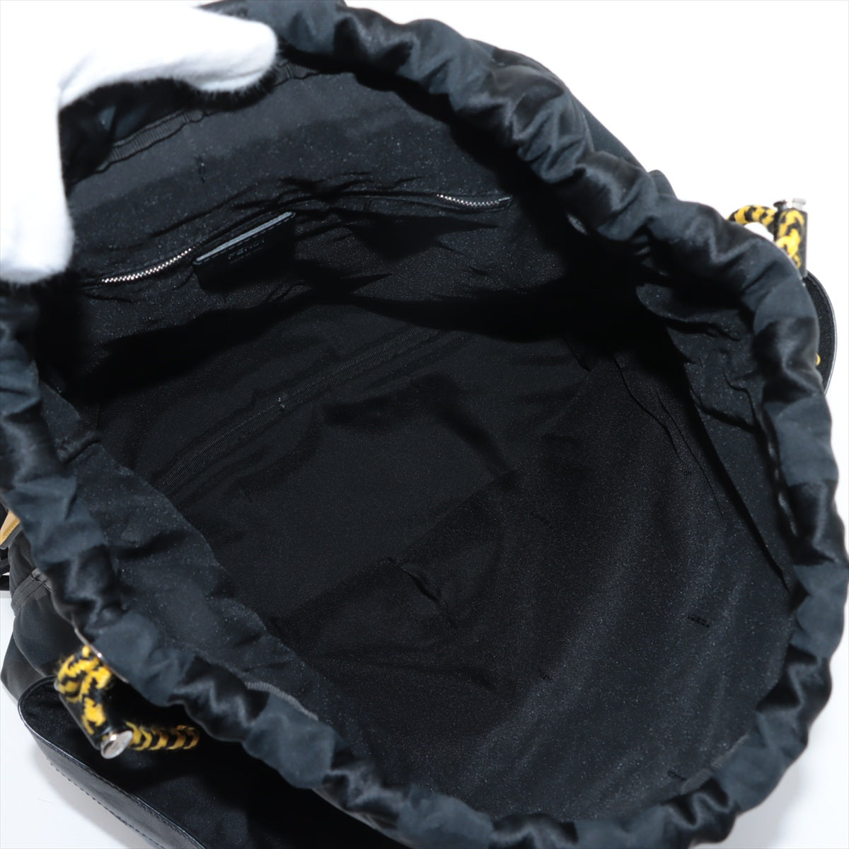 Fendi Nylon Drawstring Backpack Black * PREORDER *