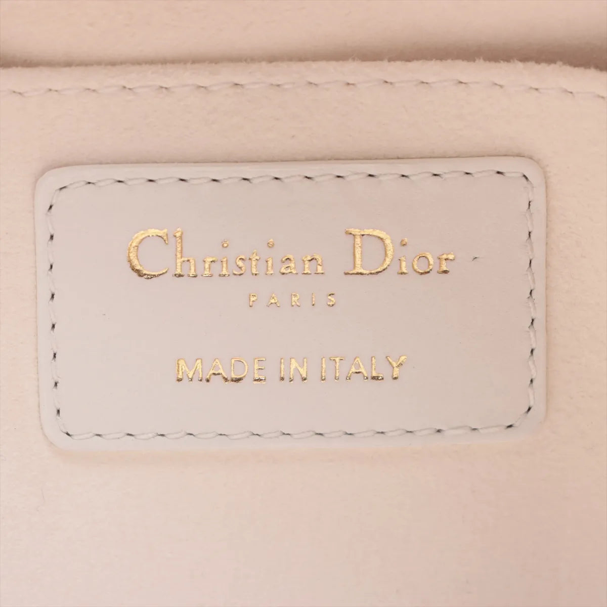 Christian Dior Vibe Hobo Leather Two-Way Shoulder Bag White x Black