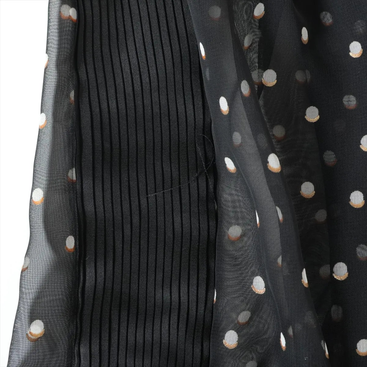 Sacai Mock Neck Polka Dot Jumpsuit Black