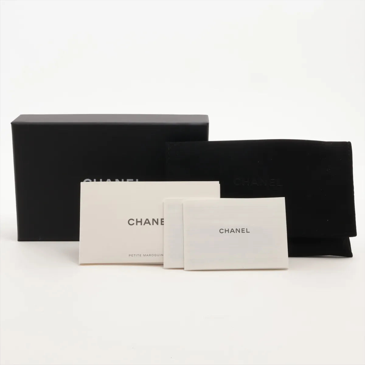 Chanel CC Logo Matelasse Lambskin Coin Purse Black