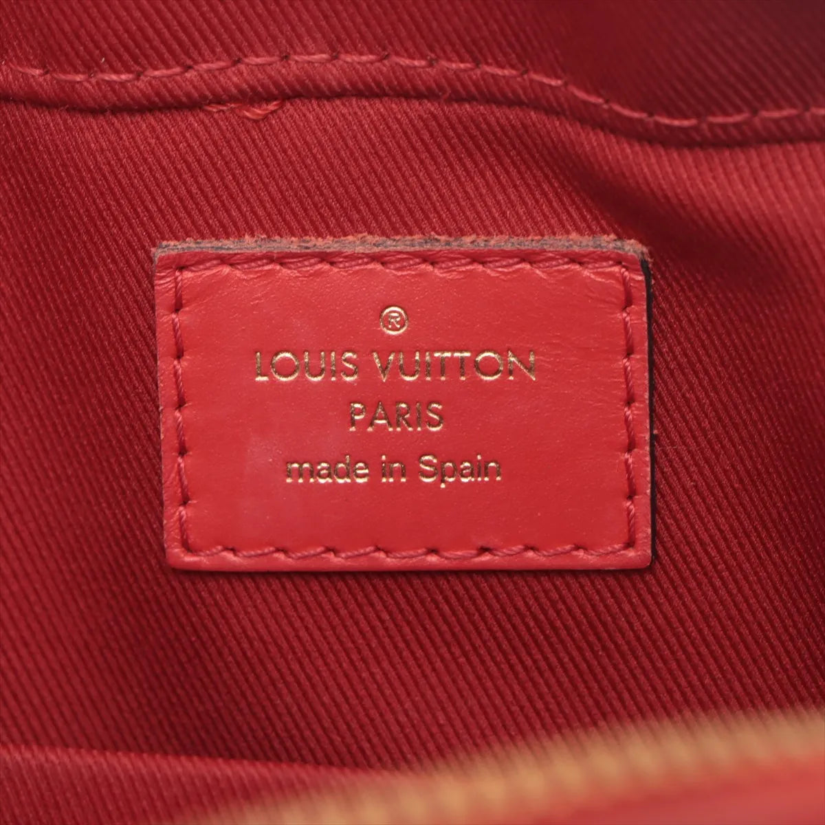 Louis Vuitton Monogram Saintonge Brown x Red