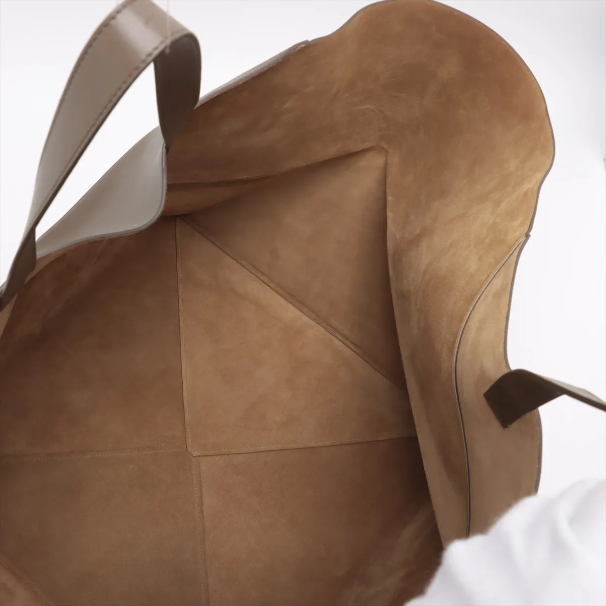 Loewe Puzzle Fold XXL Leather Tote Bag Brown