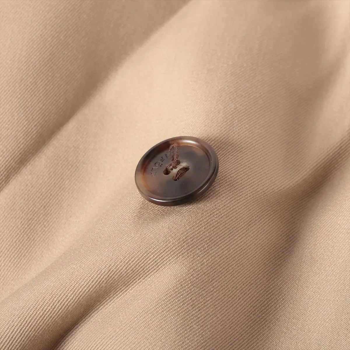 Enfold Wool Long Sleeve Trench Coat Beige