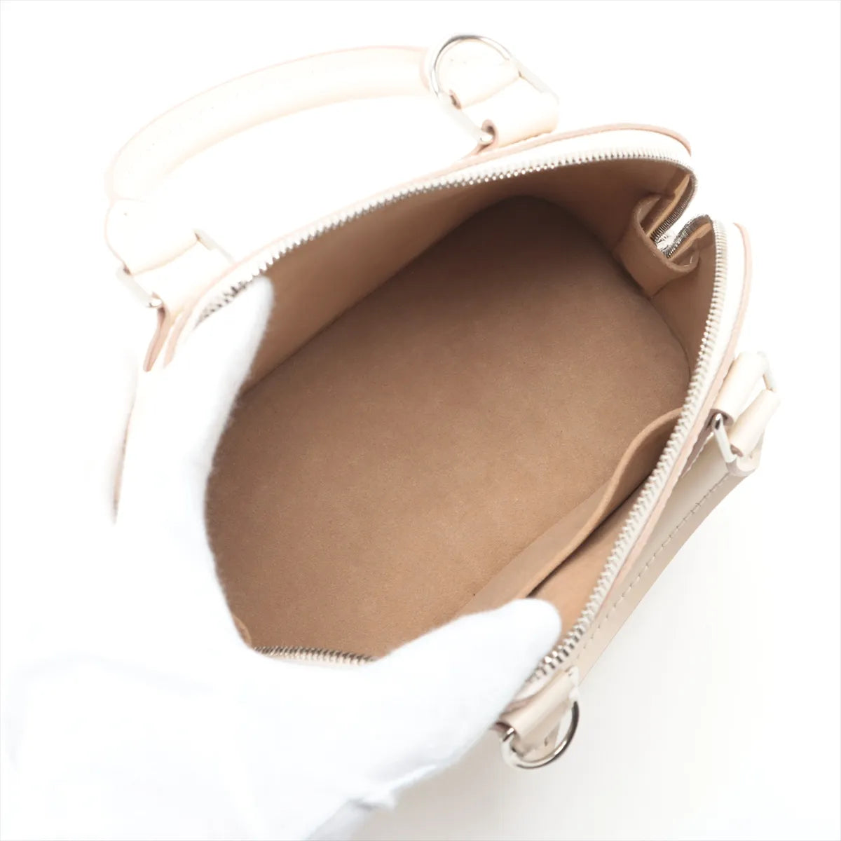 Louis Vuitton Epi Alma BB White