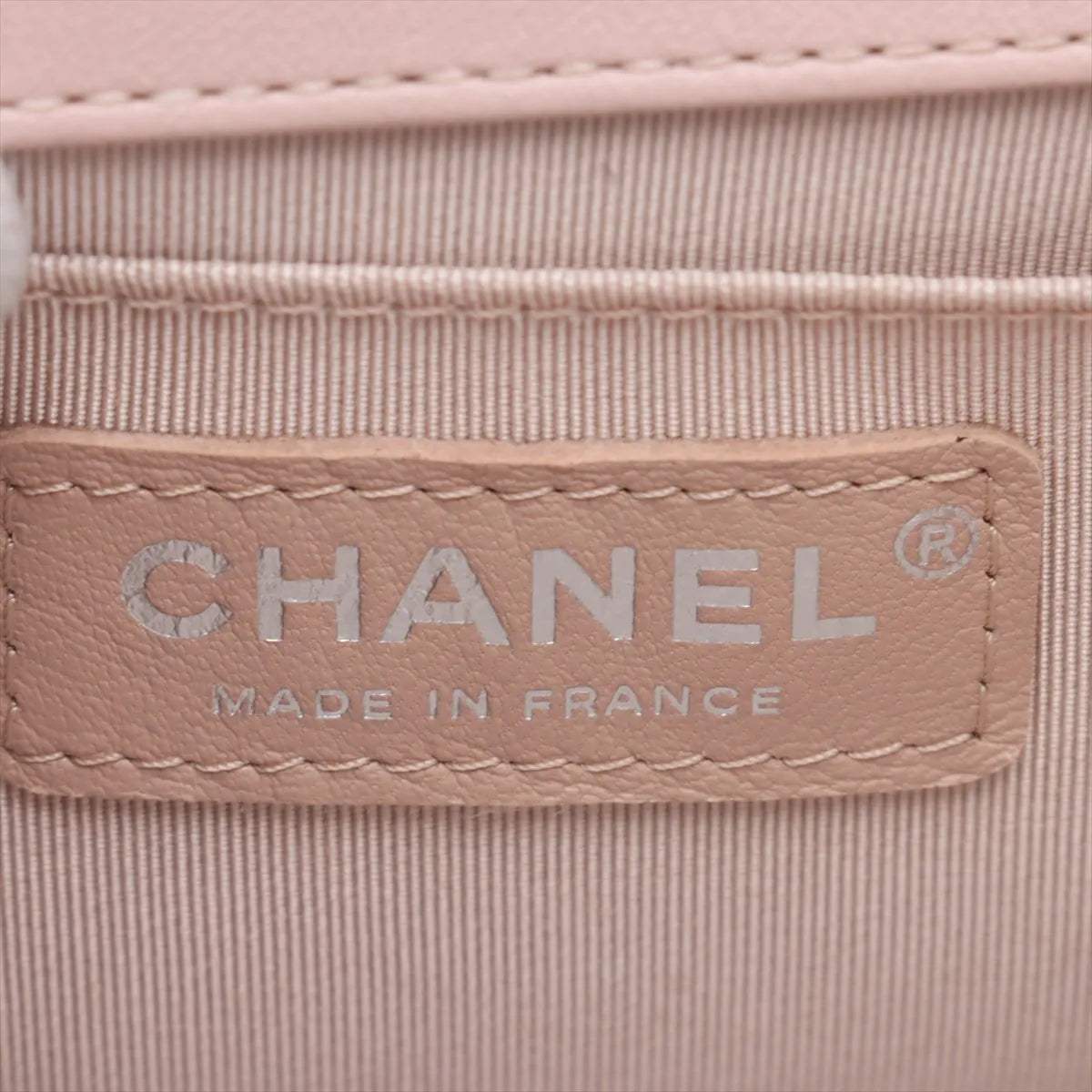 Chanel Boy Chanel 25 Lambskin Chain Shoulder Bag Pink