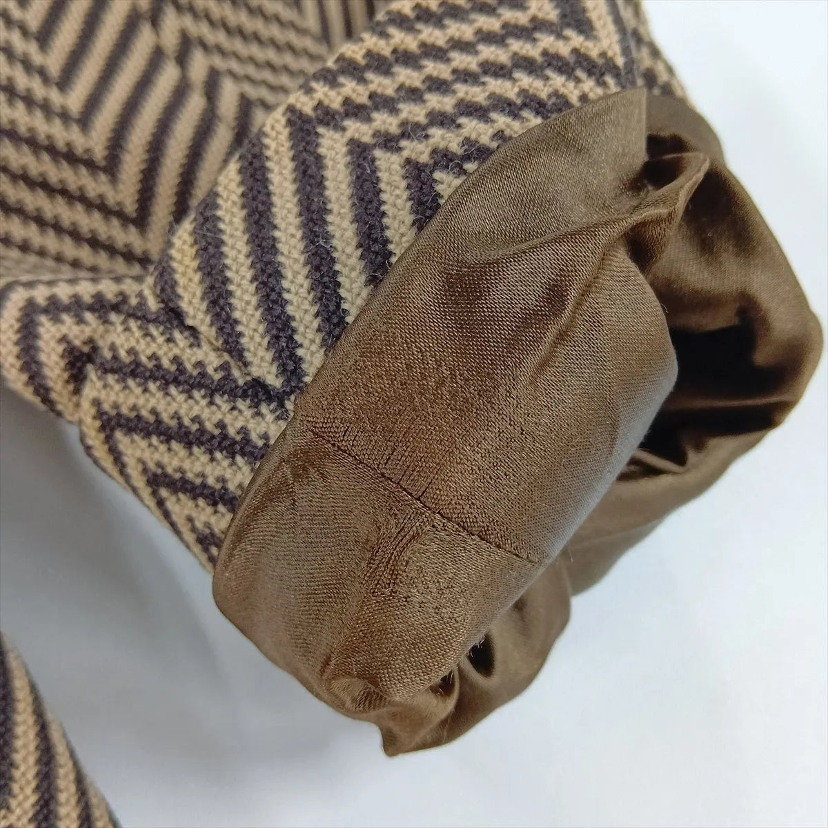 Celine Chevron Wool Coats Brown — product photo 8