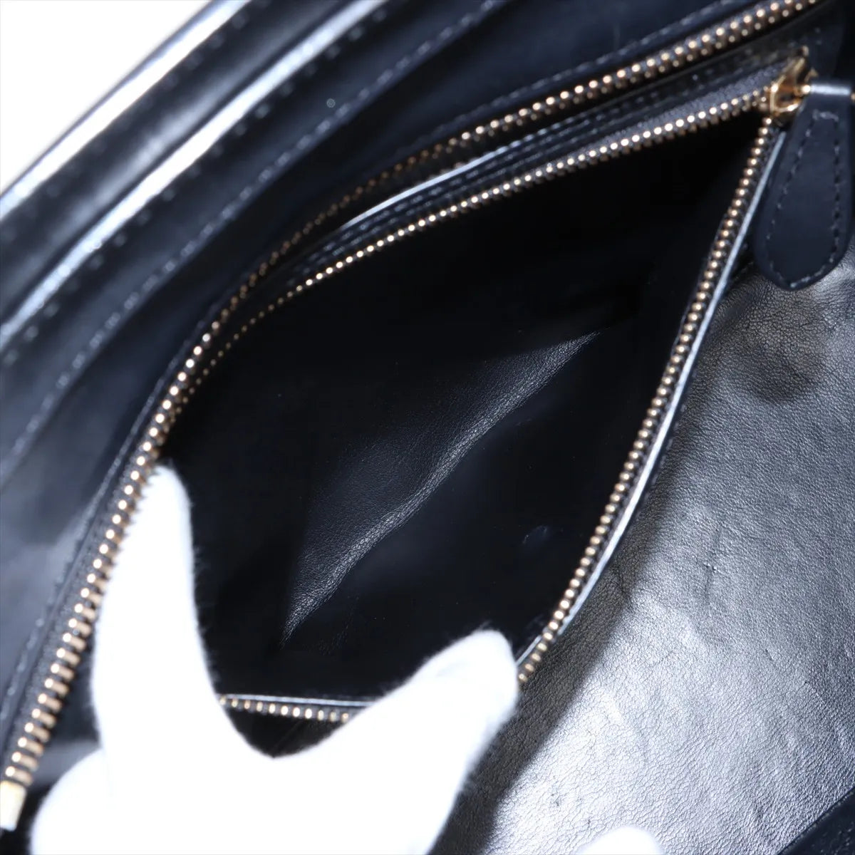 Celine Luggage Mini Shopper Leather Handbag Black