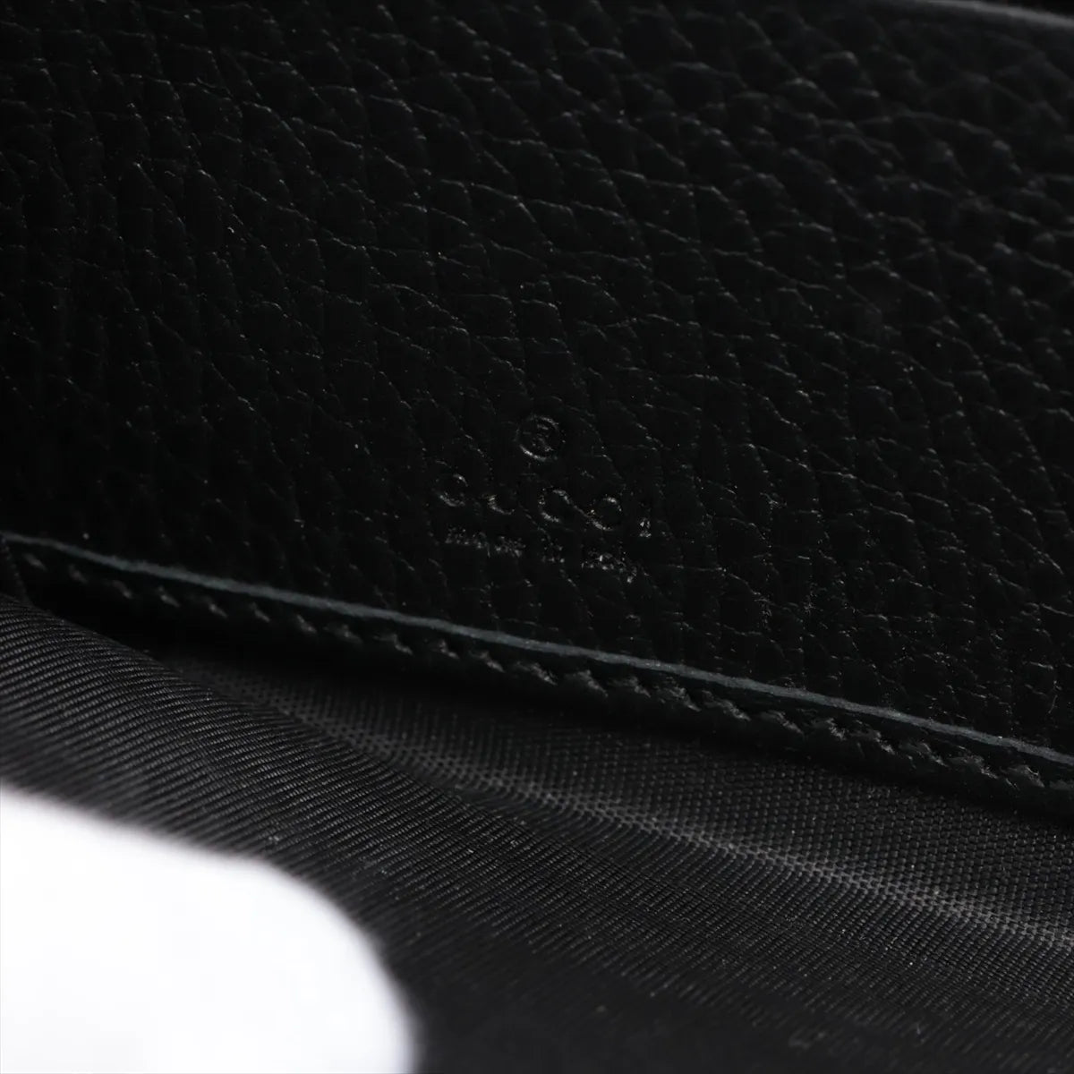 Gucci GG Marmont Leather Zip Round Wallet Black