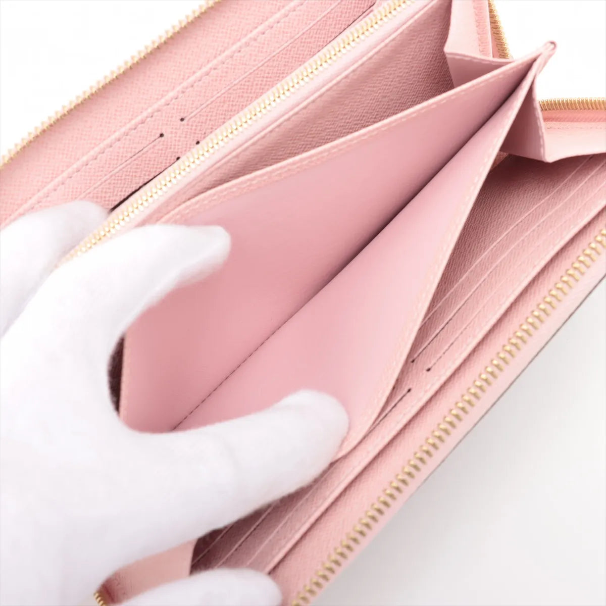 Louis Vuitton Monogram Tassel Zippy Wallet Rose Ballerine
