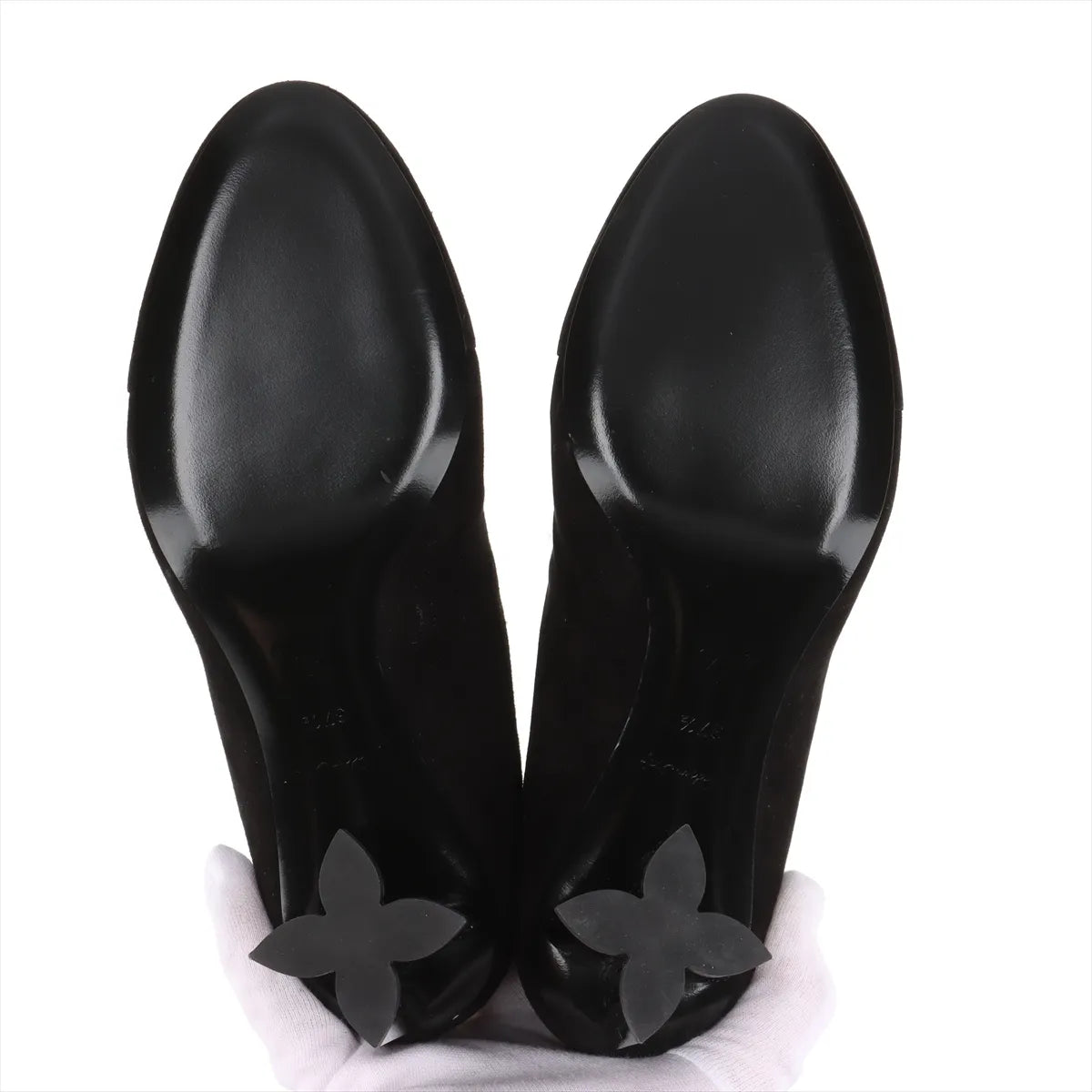 Louis Vuitton Monogram Suede Short Boots Black — product photo 8