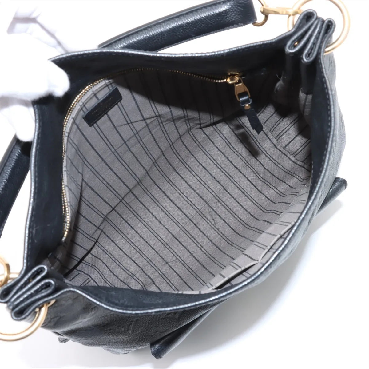 Louis Vuitton Monogram Empreinte Métis Hobo Bag Black