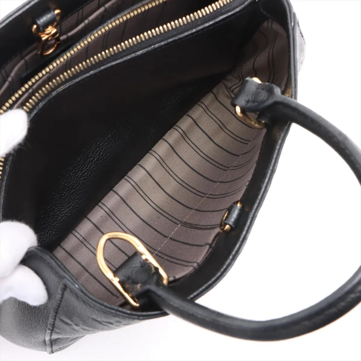 Louis Vuitton Monogram Empreinte Montaigne BB Black — product photo 8