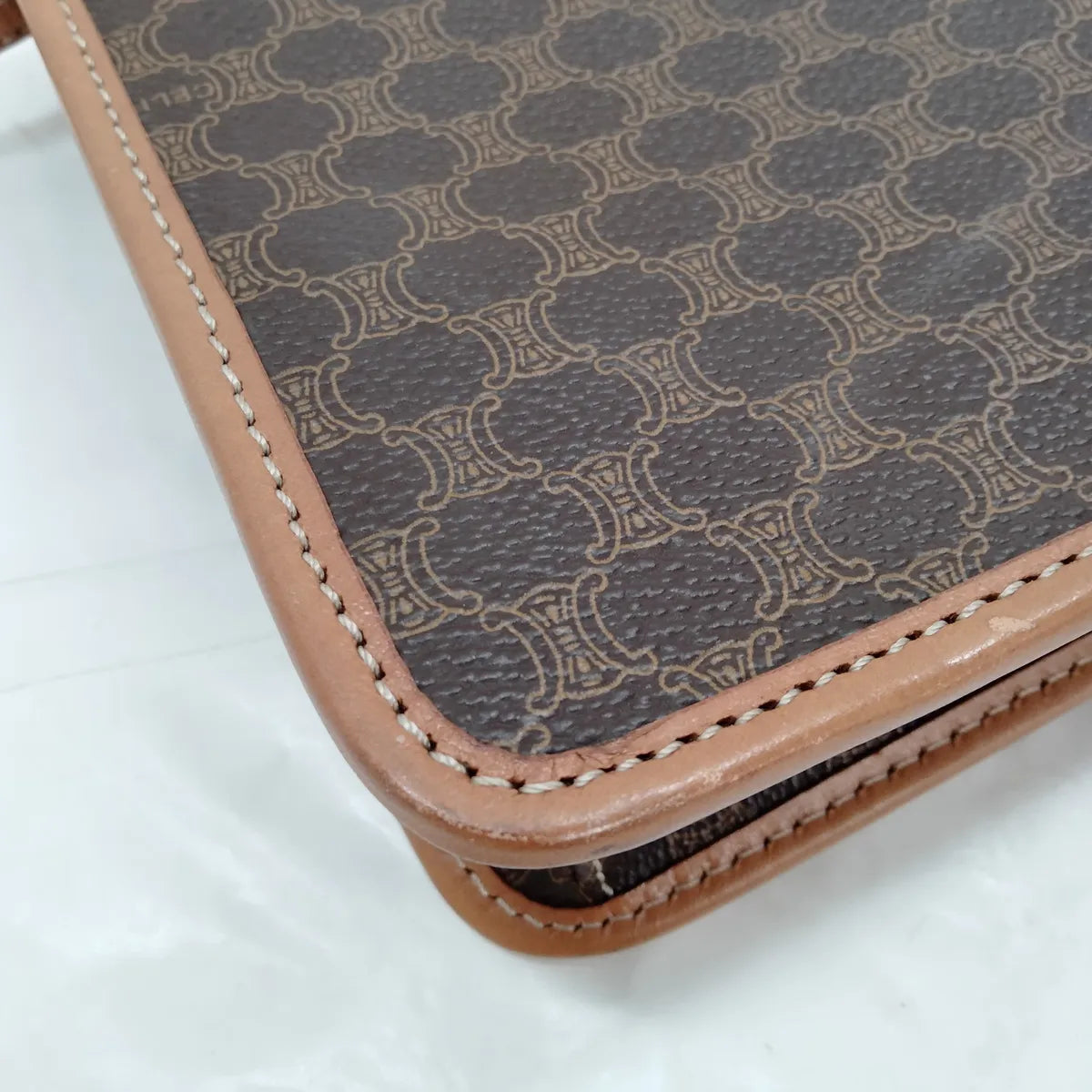 Celine Macadam Triomphe Shoulder Bag Brown — product photo 8