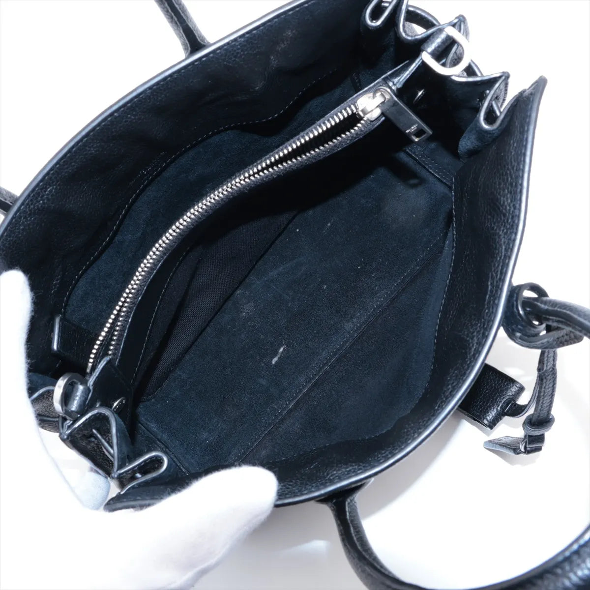 Saint Laurent Paris Sac de Jour Nano Leather Two-Way Shoulder Bag Black — product photo 8