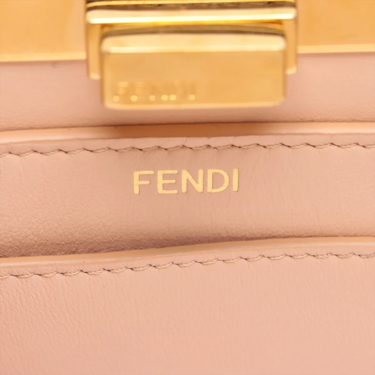 Fendi Peekaboo ISeeU Small Leather Two-Way Handbag Black