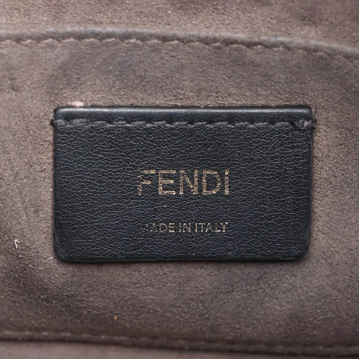 Fendi F Logo Leather Camera Shoulder Bag Black