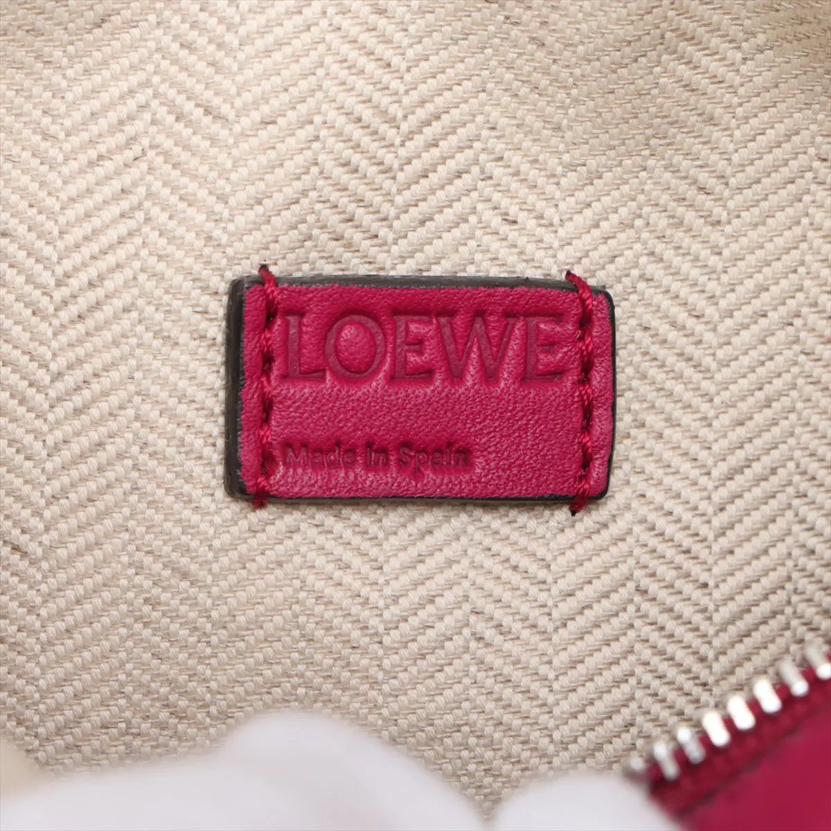 Loewe Mini Puzzle Bag Leather Two-Way Shoulder Bag Bordeaux