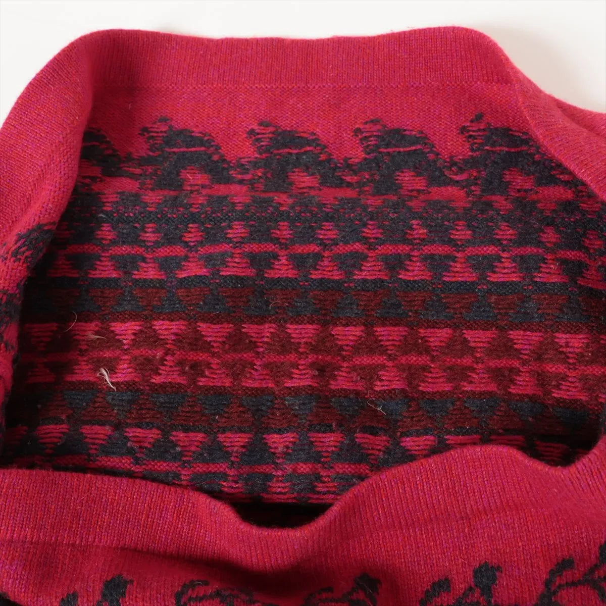 Chanel Knit Mini Skirt Red