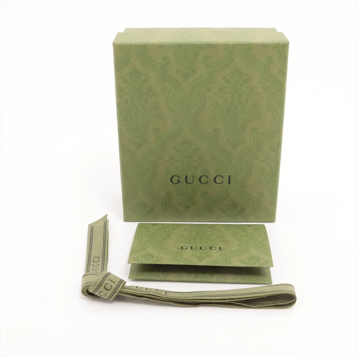 Gucci Double G Bicolor Medium Leather Compact Wallet Beige x Yellow