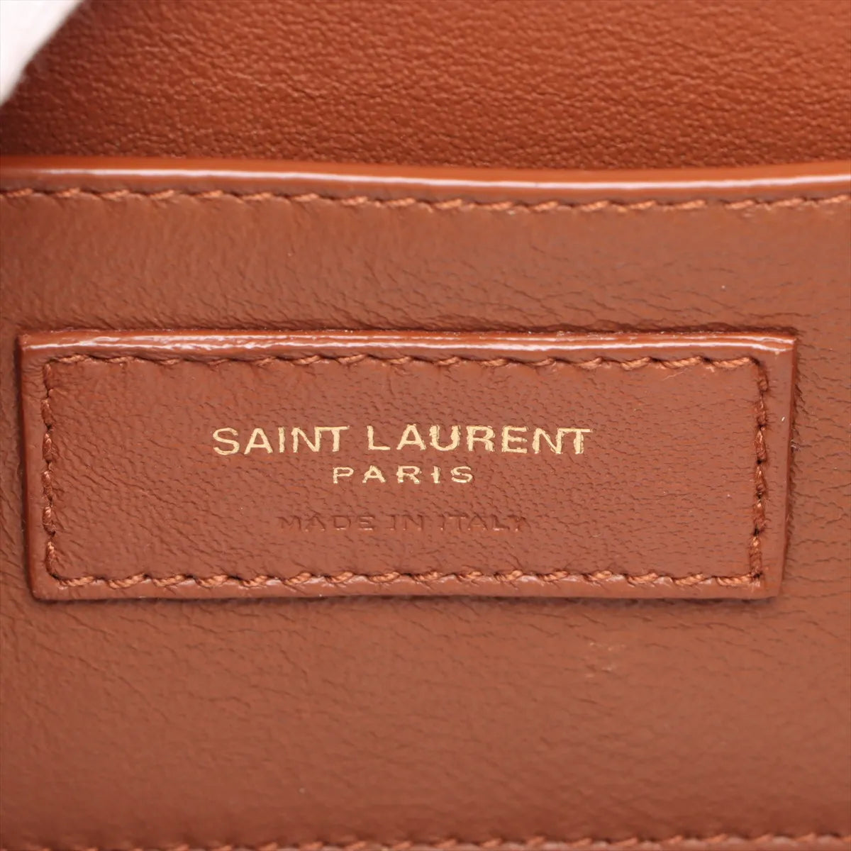 Saint Laurent Paris Solferino Leather Shoulder Bag Brown — product photo 9
