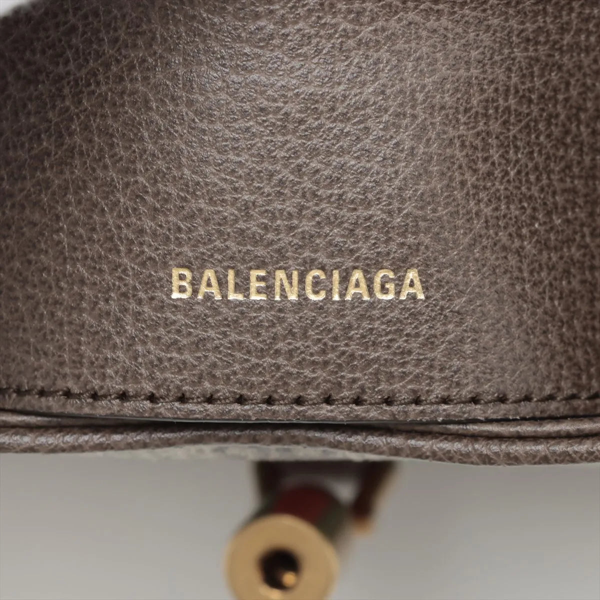 Gucci x Balenciaga Jackie Leather Shoulder Bag Greige