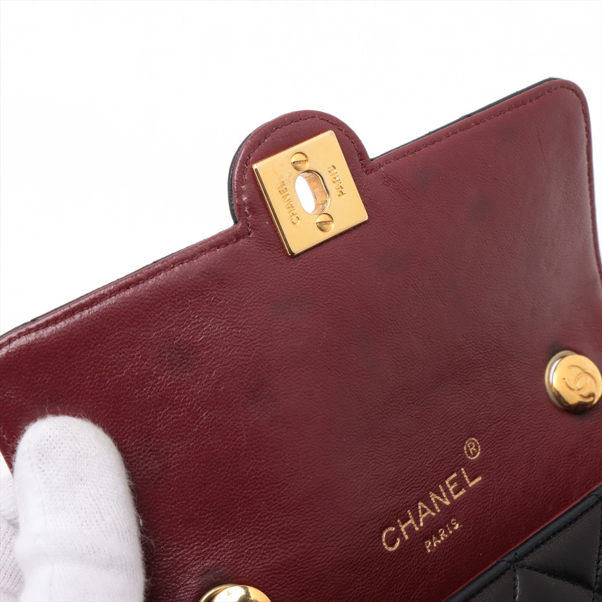 Chanel CC Logo Matelassé Lambskin Chain Shoulder Bag Black * PREORDER *
