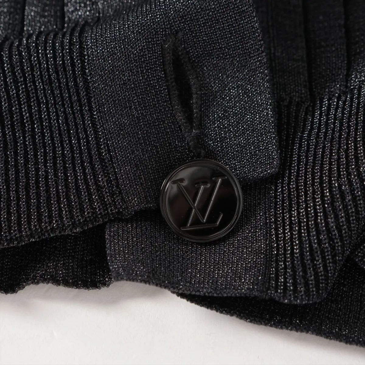 Louis Vuitton Sequins Polyester Long Sleeve Dress Black — product photo 9
