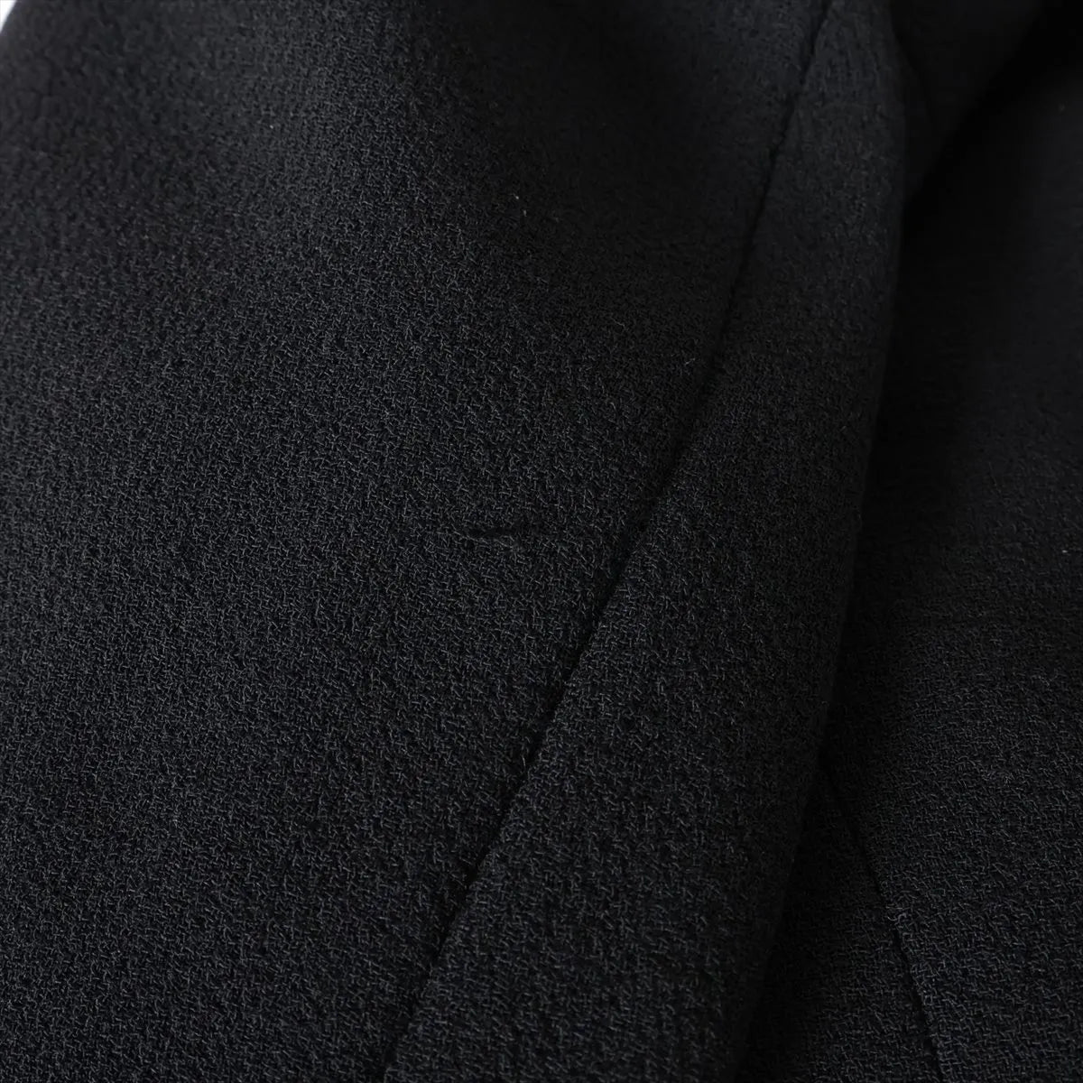 Chanel CC Logo Wool Jacket Coat Black
